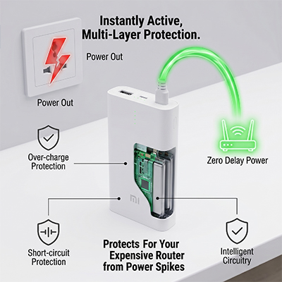 Mi Router Power Bank - 12V Mini UPS - Image 2